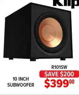 2001 Audio Video Klipsch R101SW 10 INCH SUBWOOFER offer
