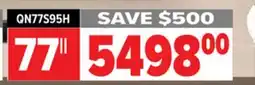2001 Audio Video SAMSUNG 77 4K OLED HDR PRO GLARE FREE TV offer