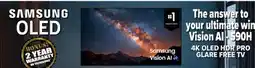 2001 Audio Video SAMSUNG 55 4K OLED HDR PRO GLARE FREE TV offer
