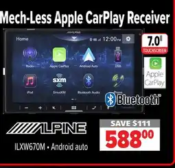 2001 Audio Video ALPINE Mech-Less Apple CarPlay Receiver offer