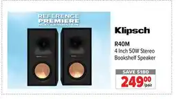 2001 Audio Video Klipsch R40M 4 Inch 50W Stereo Bookshelf Speaker offer