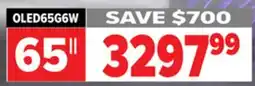 2001 Audio Video OLED65G6W LG 65 OLED evo AI G6 4K Smart TV 2026 offer