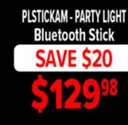 2001 Audio Video PLSTICKAM - PARTY LIGHT Bluetooth Stick offer