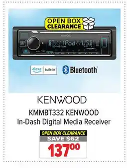 2001 Audio Video KENWOOD KMMBT332 KENWOOD In-Dash Digital Media Receiver offer