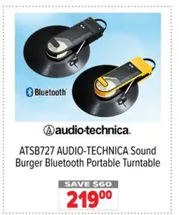 2001 Audio Video ATSB727 AUDIO-TECHNICA Sound Burger Bluetooth Portable Turntable offer