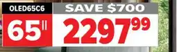 2001 Audio Video LG 65 OLED evo AI C6 4K Smart TV 2026 offer