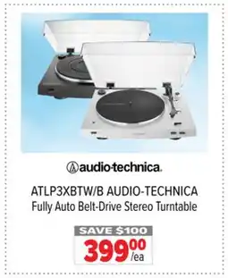 2001 Audio Video ATLP3XBTW/B AUDIO-TECHNICA Fully Auto Belt-Drive Stereo Turntable offer