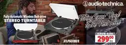 2001 Audio Video Audio-Technica Fully Automatic Wireless Belt-Drive STEREO TURNTABLE offer