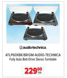 2001 Audio Video ATLP60XBK/BR/GM AUDIO-TECHNICA Fully Auto Belt-Drive Stereo Turntable offer