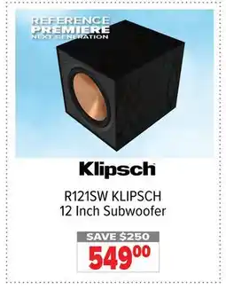 2001 Audio Video KLIPSCH R121SW KLIPSCH 12 Inch Subwoofer offer