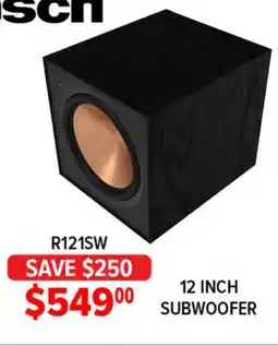 2001 Audio Video Klipsch R121SW 12 INCH SUBWOOFER offer