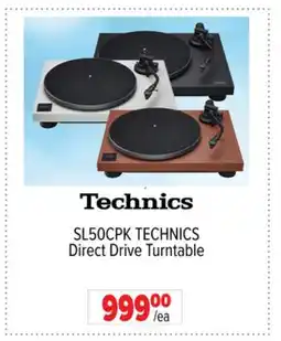 2001 Audio Video SL50CPK TECHNICS Direct Drive Turntable offer