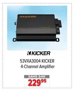 2001 Audio Video 53VXA3004 KICKER 4-Channel Amplifier offer