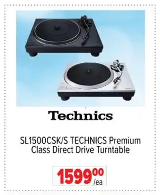 2001 Audio Video SL1500CSK/S TECHNICS Premium Class Direct Drive Turntable offer