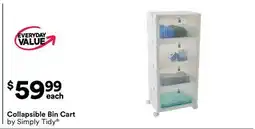 Michaels Collapsible Bin Cart offer
