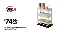 Michaels 3-Tier Hudson Rolling Cart by Simply Tidy offer