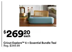 Michaels Cricut Explore 5 + Essential Bundle Teal offer