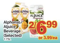 T&T Supermarket ALPHONSO/ALJUICE BEVERAGE (SELECTED) offer