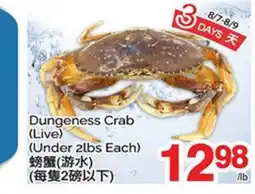 T&T Supermarket DUNGENESS CRAB offer