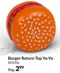 Party City Burger Return Top Yo-Yo offer