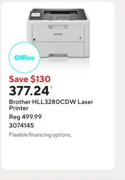 Staples Brother HLL3280CDW Laser Printer offer