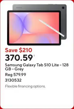 Staples Samsung Galaxy Tab S10 Lite - 128 GB - Grey offer