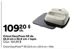 Michaels Cricut EasyPress SE de 22,9 cm x 22,9 cm + tapis offer