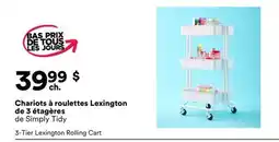 Michaels Chariots à roulettes Lexington de 3 étagères de Simply Tidy offer
