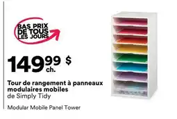Michaels Tour de rangement à panneaux modulaires mobiles de Simply Tidy offer