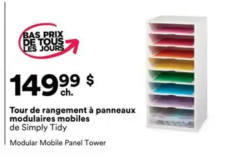 Michaels Tour de rangement à panneaux modulaires mobiles de Simply Tidy offer