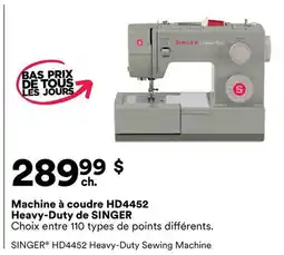 Michaels Machine a coudre HD4452 Heavy-Duty de SINGER offer