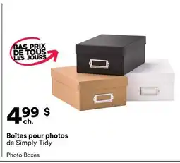 Michaels Boîtes pour photos de Simply Tidy offer