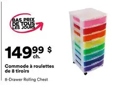 Michaels Commode à roulettes de 8 tiroirs offer