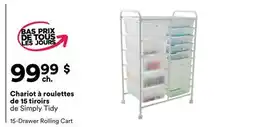 Michaels Chariot à roulettes de 15 tiroirs de Simply Tidy offer