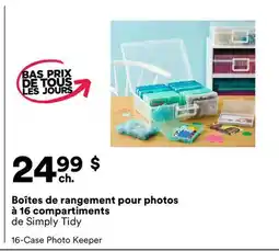 Michaels Boîtes de rangement pour photos à 16 compartiments de Simply Tidy offer