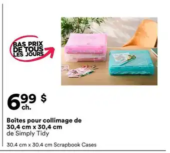 Michaels Boîtes pour collage de 30,4 cm x 30,4 cm de Simply Tidy offer