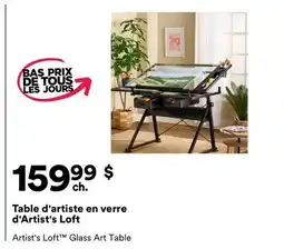 Michaels Table d'artiste en verre d'Artist's Loft offer