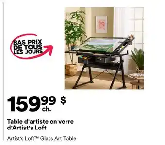 Michaels Table d'artiste en verre d'Artist's Loft offer