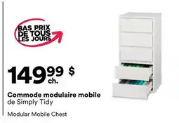 Michaels Commode modulaire mobile de Simply Tidy offer