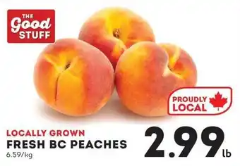 Fresh bc peaches