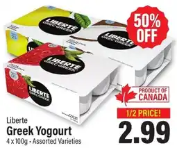 Commisso's Fresh Foods Liberte Greek Yogourt offer