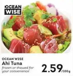 IGA Ocean Wise Ahi Tuna offer