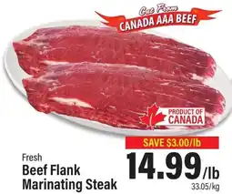 Commisso's Fresh Foods Beef Flank Marinating Steak offer