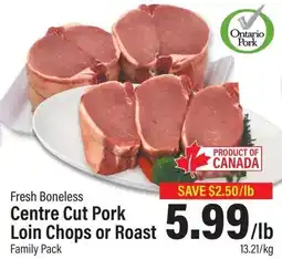 Commisso's Fresh Foods Centre Cut Pork Loin Chops or Roast offer