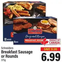 Commisso's Fresh Foods Schneiders Breakfast Sausage or Rounds offer