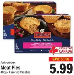 Commisso's Fresh Foods Schneiders Meat Pies offer