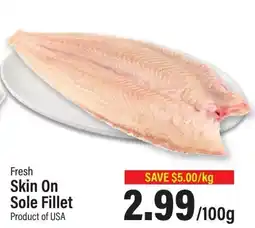 Commisso's Fresh Foods Skin On Sole Fillet offer