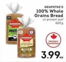 IGA Dempster's 100% Whole Grains Bread or Protein Loaf offer