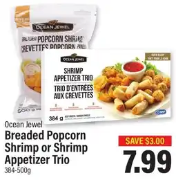 Commisso's Fresh Foods Ocean Jewel Breaded Popcorn Shrimp or Shrimp Appetizer Trio offer