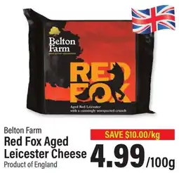Commisso's Fresh Foods Belton Farm Red Fox Aged Leicester Cheese offer